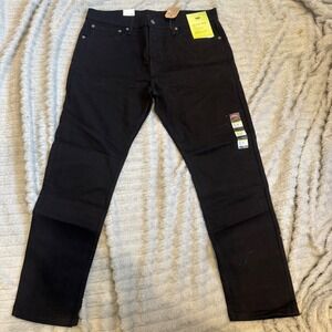 Levi's 512 Slim Taper Black Flex Jeans Men's 36x30 Stretch New With Tags